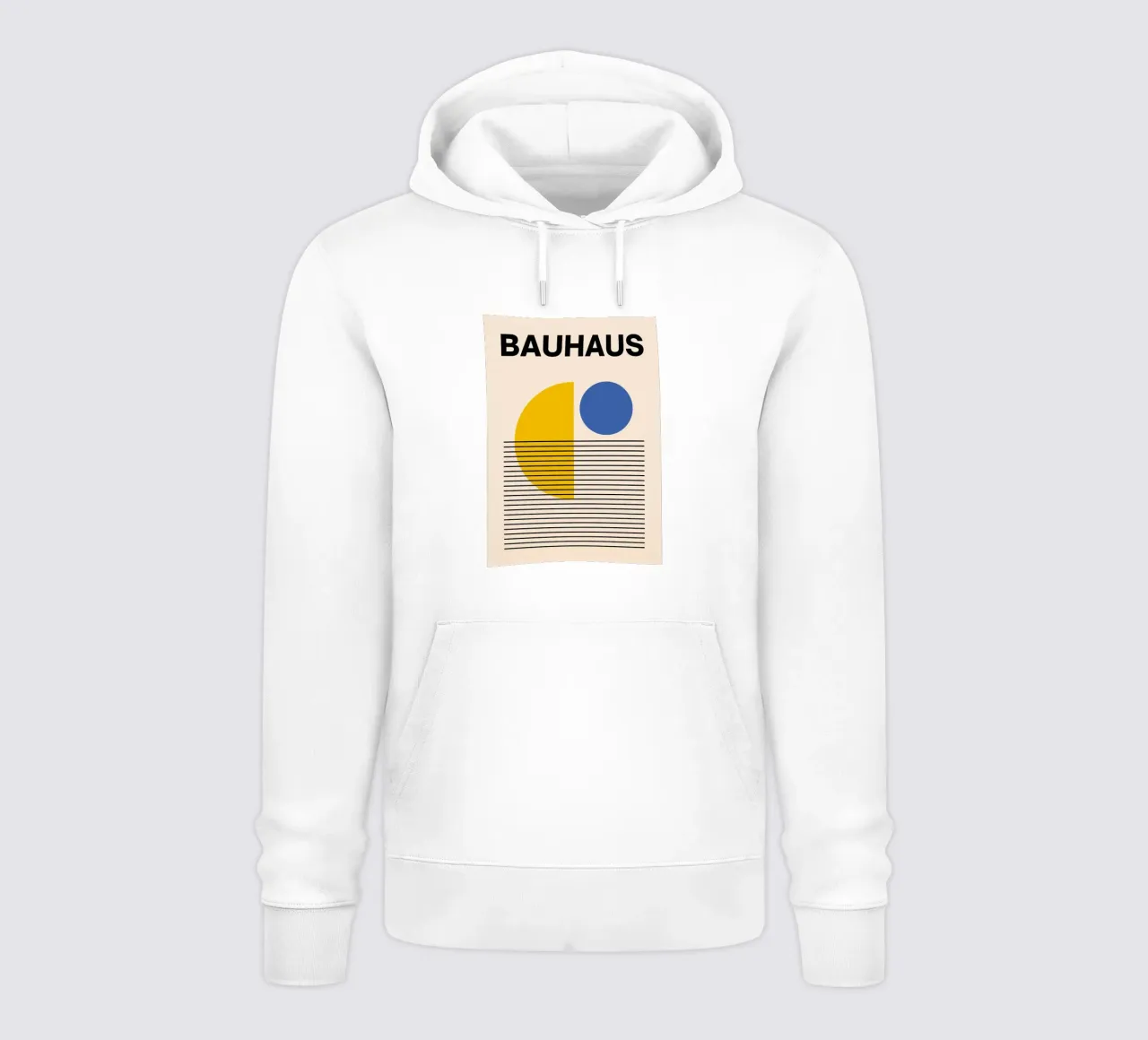 Bauhaus Geometric Abstract Print by Circles & Lines, Primario sudadera con capucha de NorwesClub
