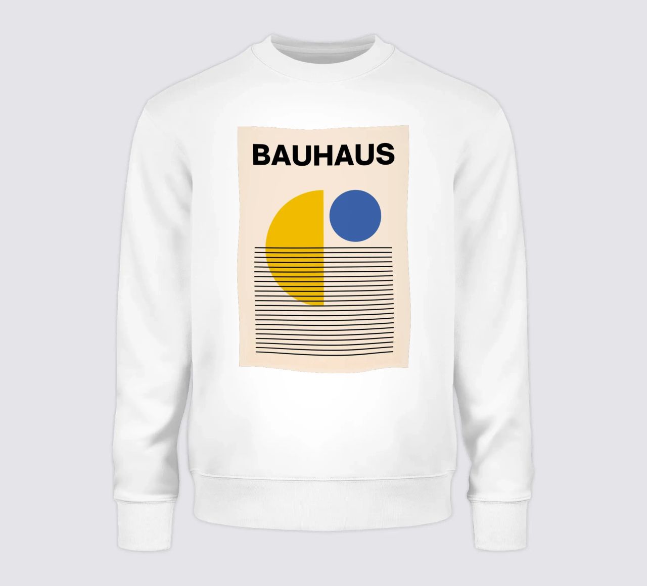 Bauhaus Geometric Abstract Print by Circles & Lines, Primario sudadera de NorwesClub