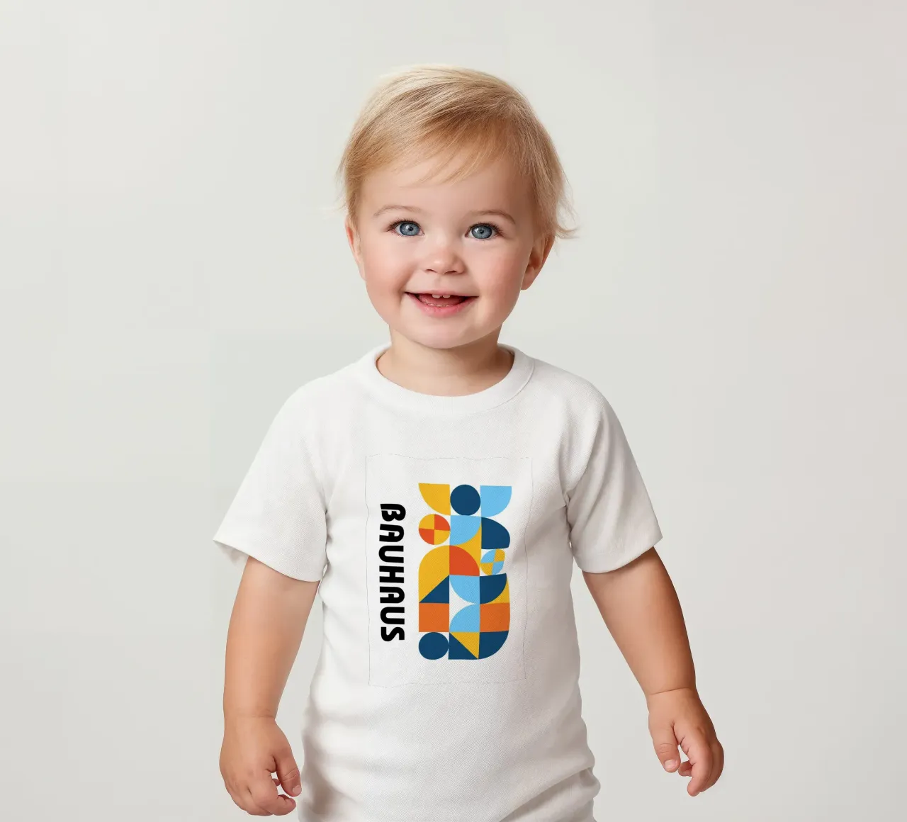Bauhaus Geometric Pattern Impresión abstracta de Modernist Forms camiseta de bebé de NorwesClub