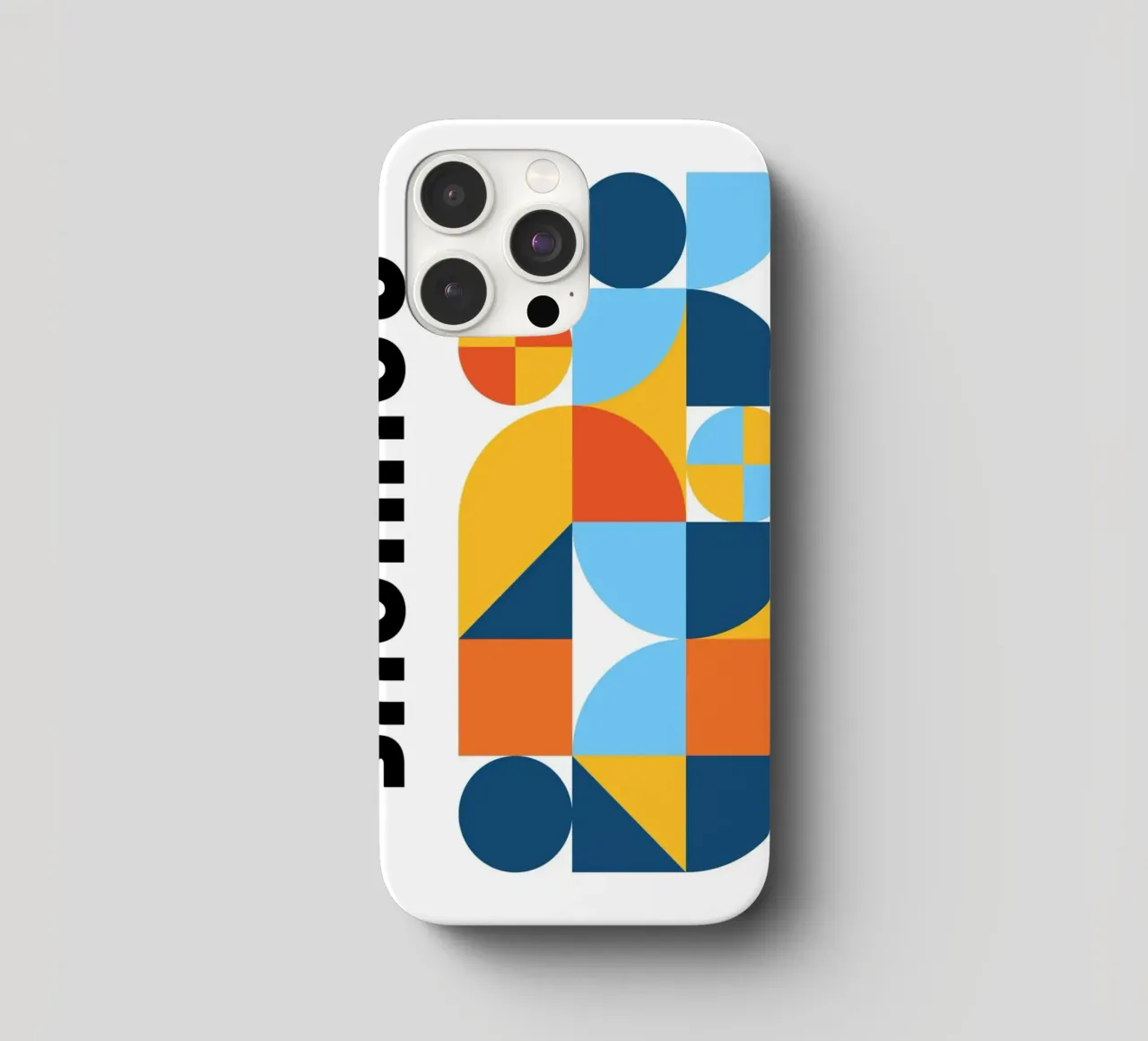 Bauhaus Geometric Pattern Abstract Print by Modernist Forms iphone case by NorwesClub