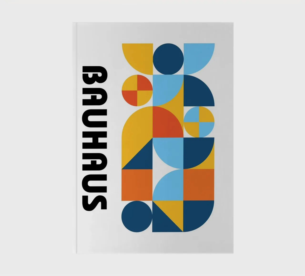 Bauhaus Geometric Pattern Abstract Print by Modernist Forms notebook by NorwesClub