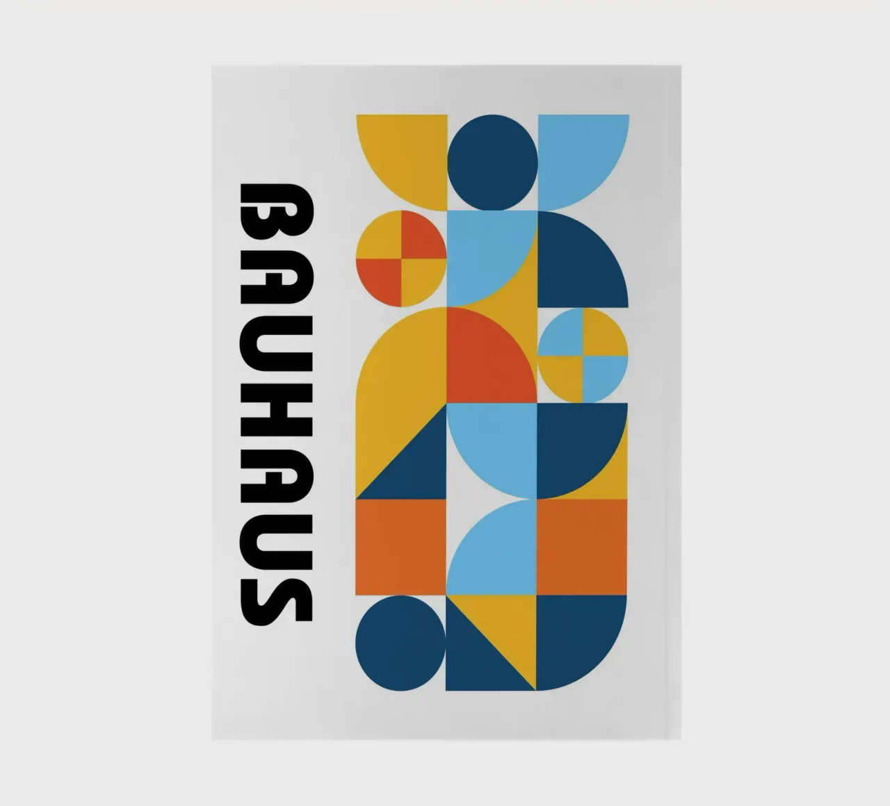 Bauhaus Geometric Pattern Abstract Print by Modernist Forms notebook by NorwesClub