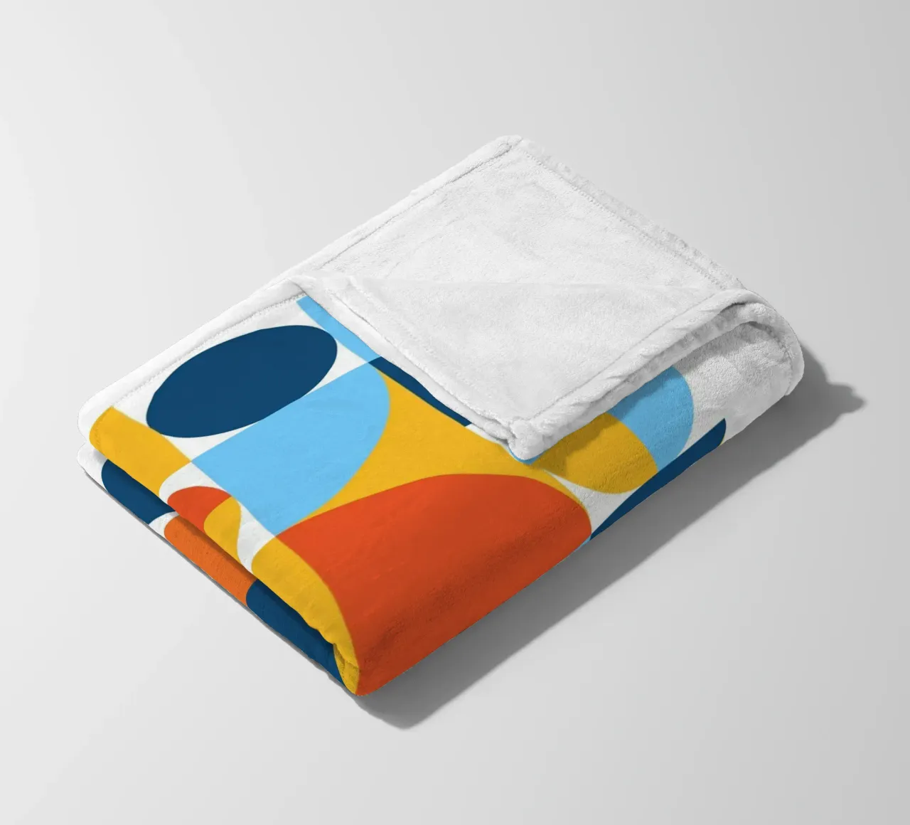 Bauhaus Geometric Pattern Abstract Print by Modernist Forms fleece blanket by NorwesClub