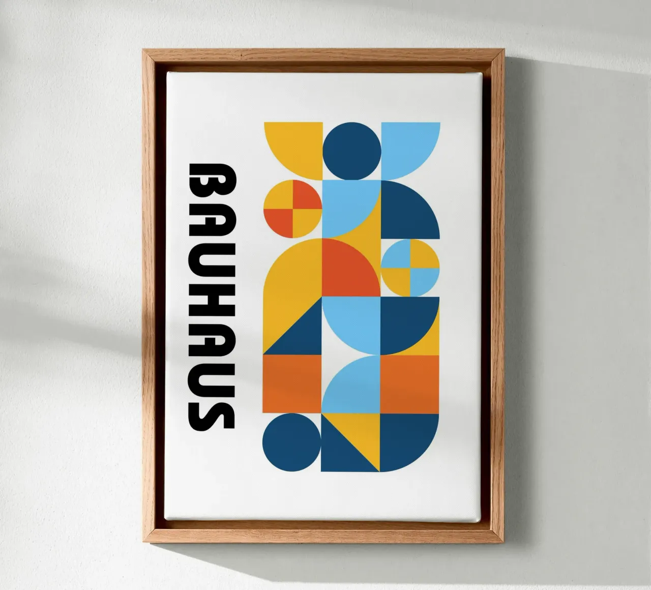 Bauhaus Geometrisch Patroon Abstract Print van Modernist Forms canvas van NorwesClub