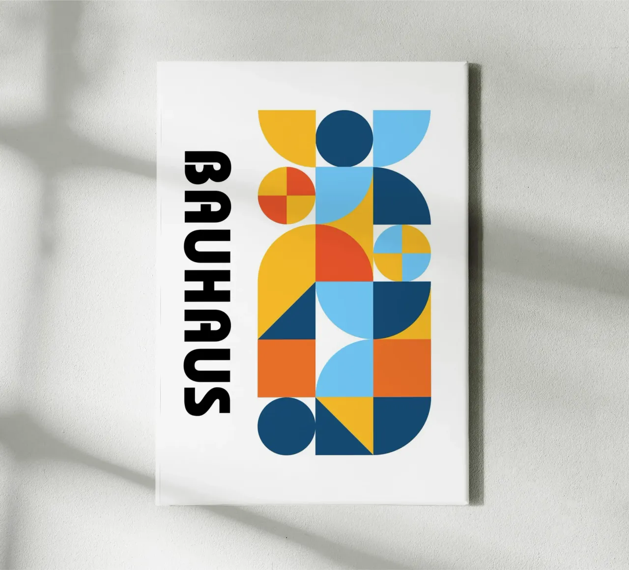 Bauhaus Geometrisch Patroon Abstract Print van Modernist Forms canvas van NorwesClub