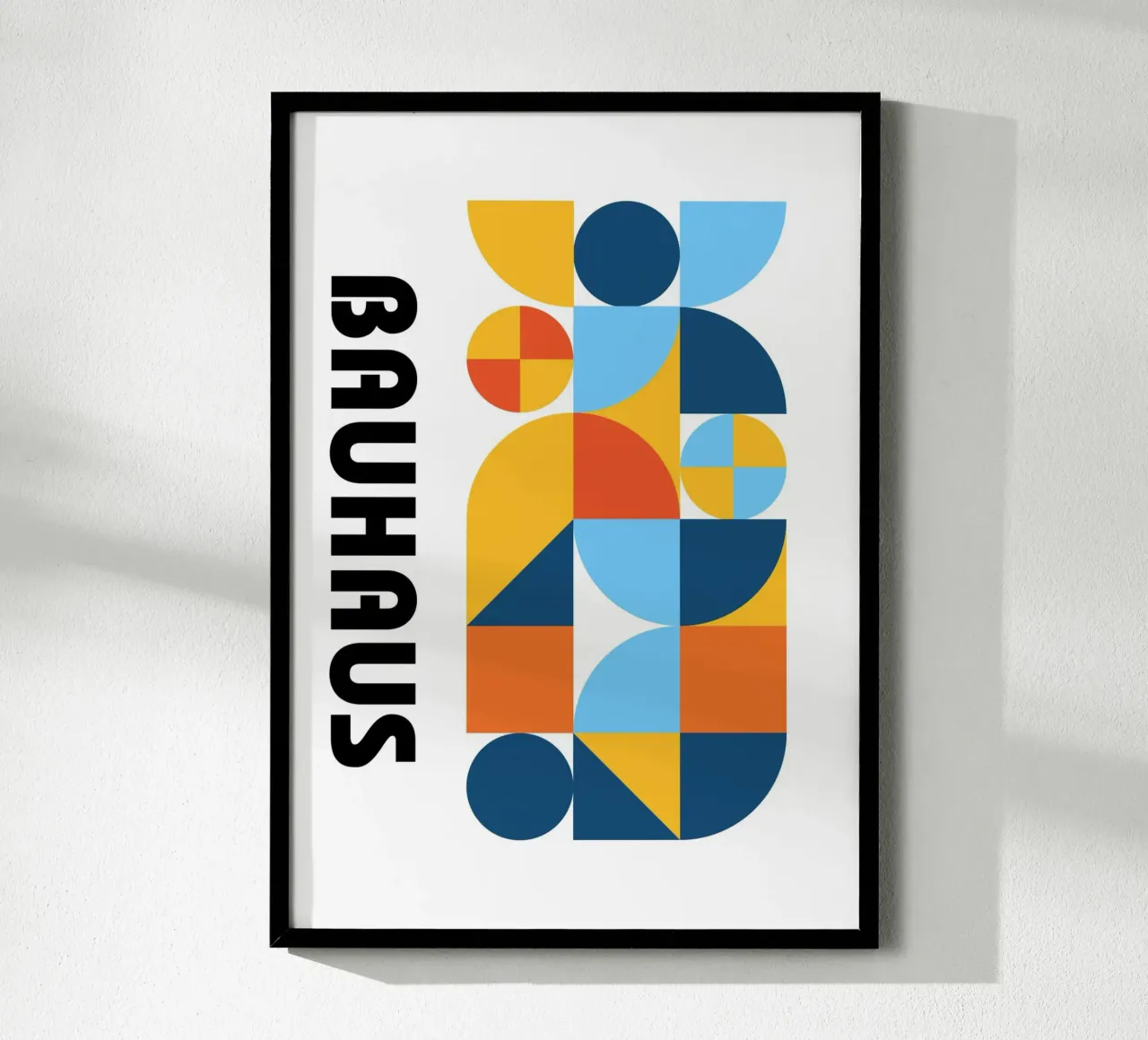 Stampa astratta con motivo geometrico Bauhaus di Modernist Forms carta hahnemühle da NorwesClub