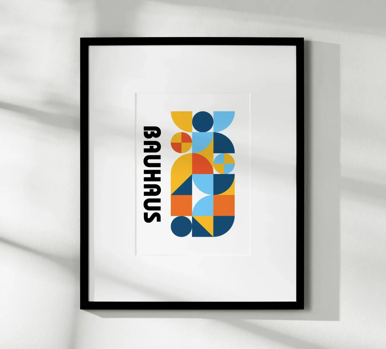 Stampa astratta con motivo geometrico Bauhaus di Modernist Forms carta hahnemühle da NorwesClub