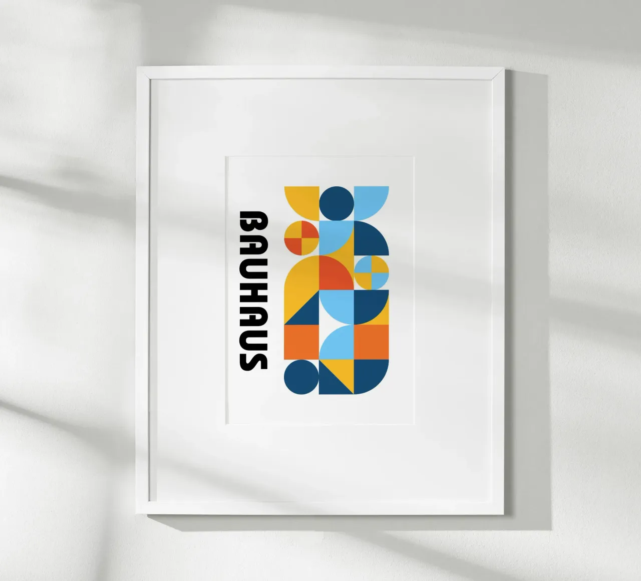 Stampa astratta con motivo geometrico Bauhaus di Modernist Forms carta hahnemühle da NorwesClub