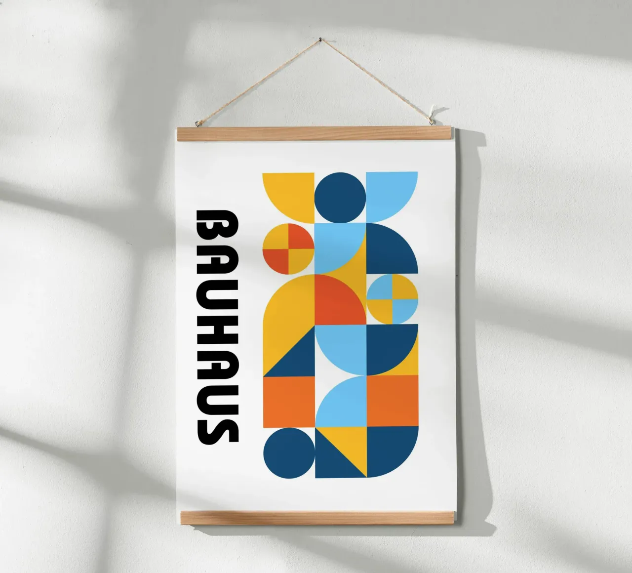 Stampa astratta con motivo geometrico Bauhaus di Modernist Forms carta hahnemühle da NorwesClub