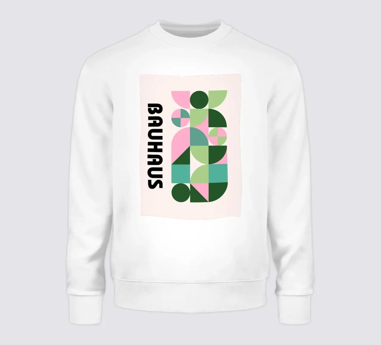 Bauhaus Geometric Abstract Pattern by Modernist Shapes, Pasado sudadera de NorwesClub