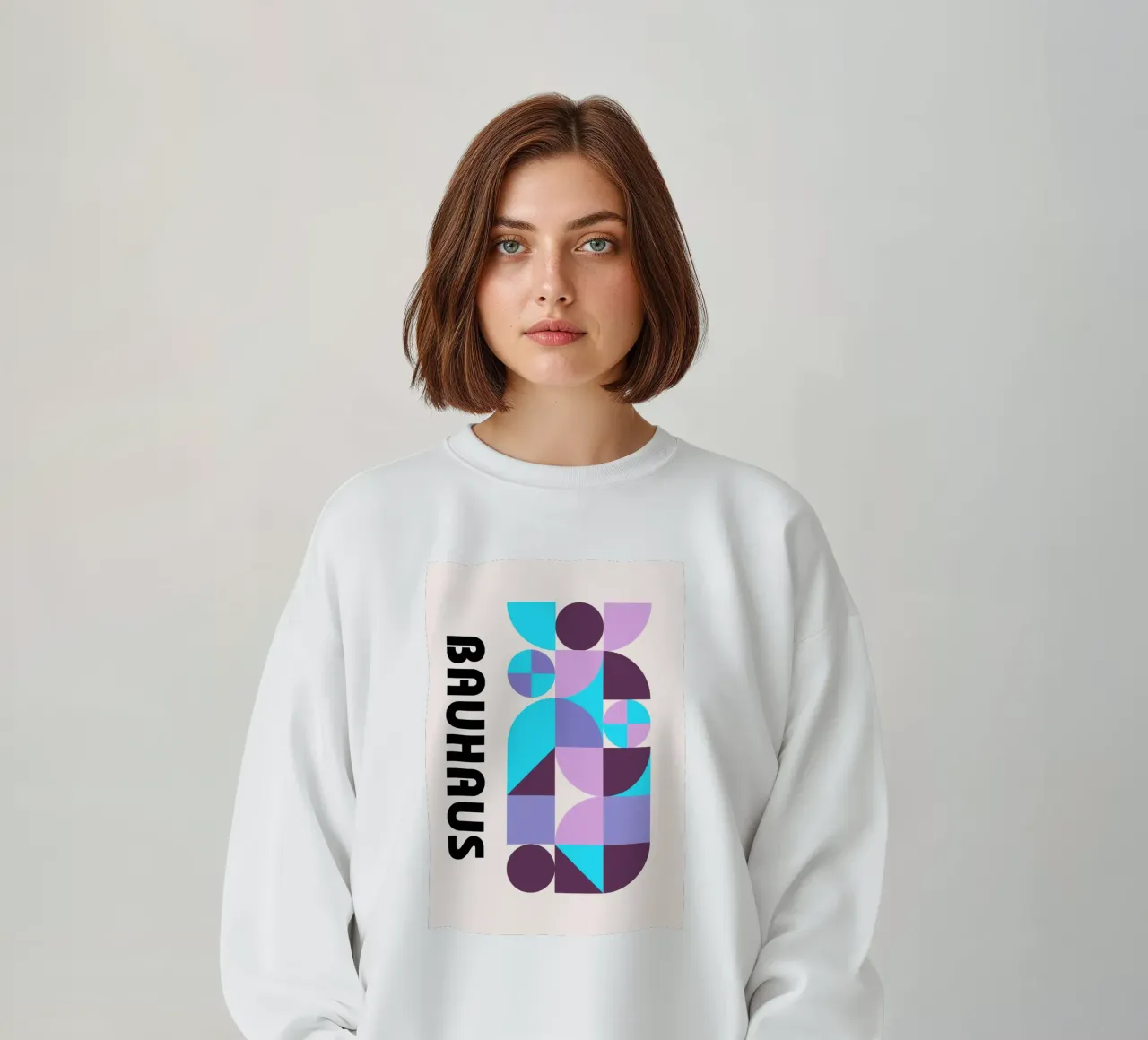 Bauhaus Geometric Pattern Abstract Print by Modernist Forms, sweat de NorwesClub