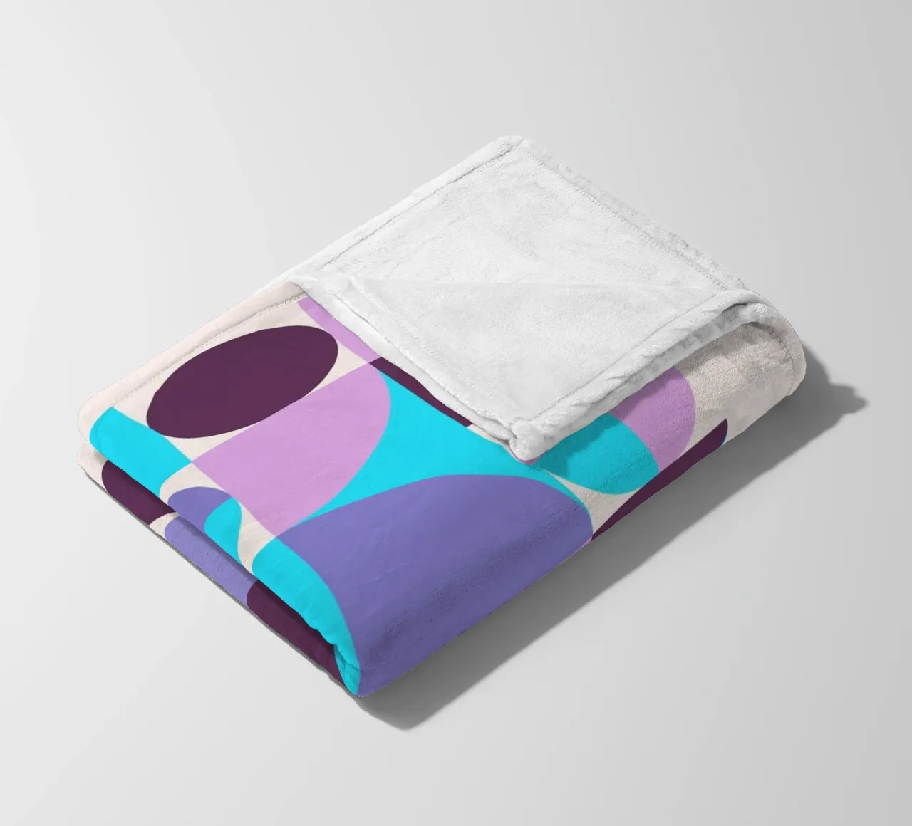 Bauhaus Geometric Pattern Abstract Print by Modernist Forms, fleece blanket by NorwesClub