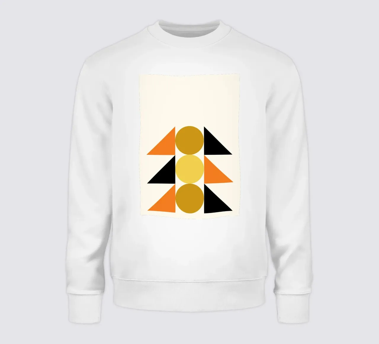 Forme geometriche astratte Bauhaus di Circles & Triangles felpa da NorwesClub