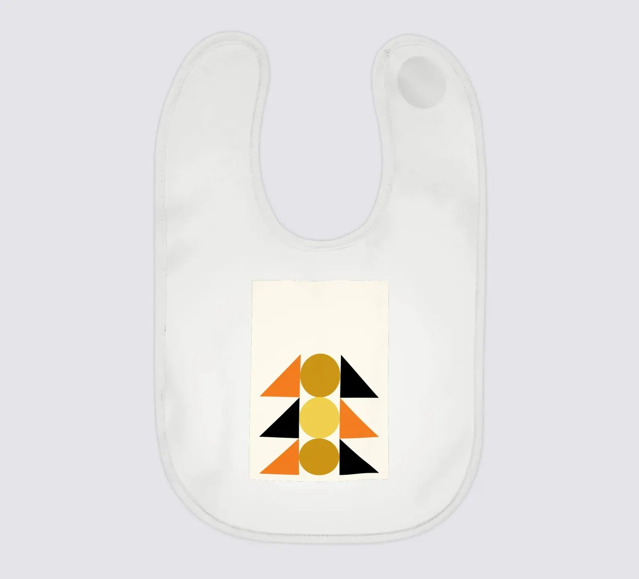 Forme geometriche astratte Bauhaus di Circles & Triangles bavaglino da NorwesClub