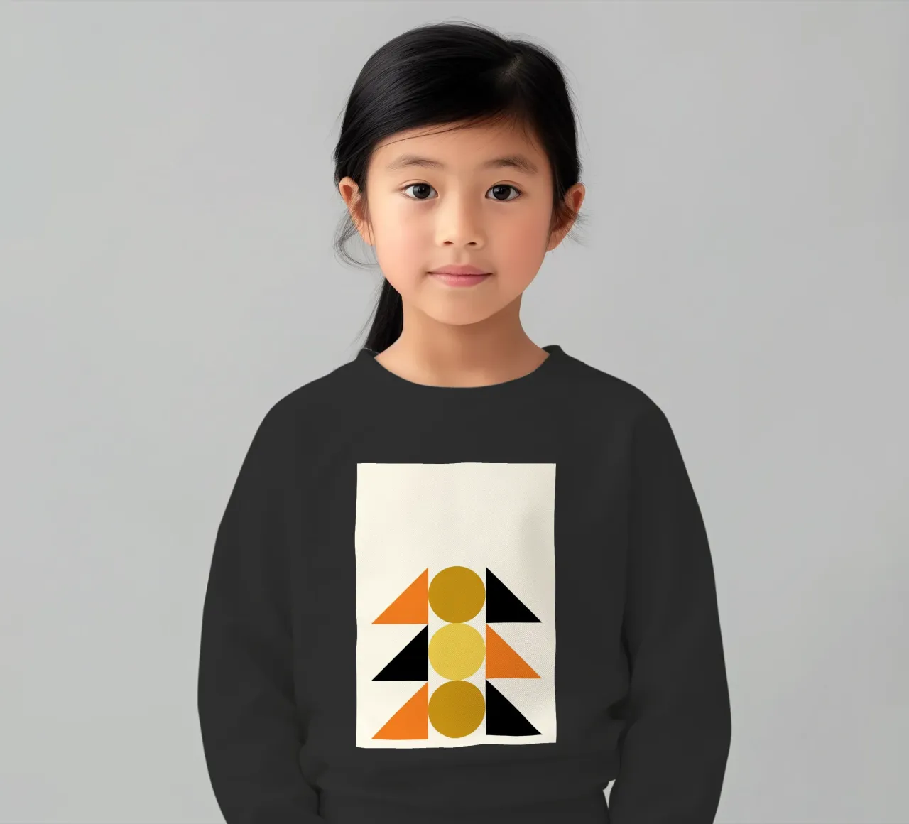 Forme geometriche astratte Bauhaus di Circles & Triangles felpa bambino da NorwesClub