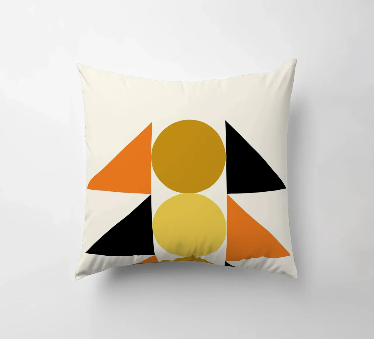 Forme geometriche astratte Bauhaus di Circles & Triangles cuscino da NorwesClub