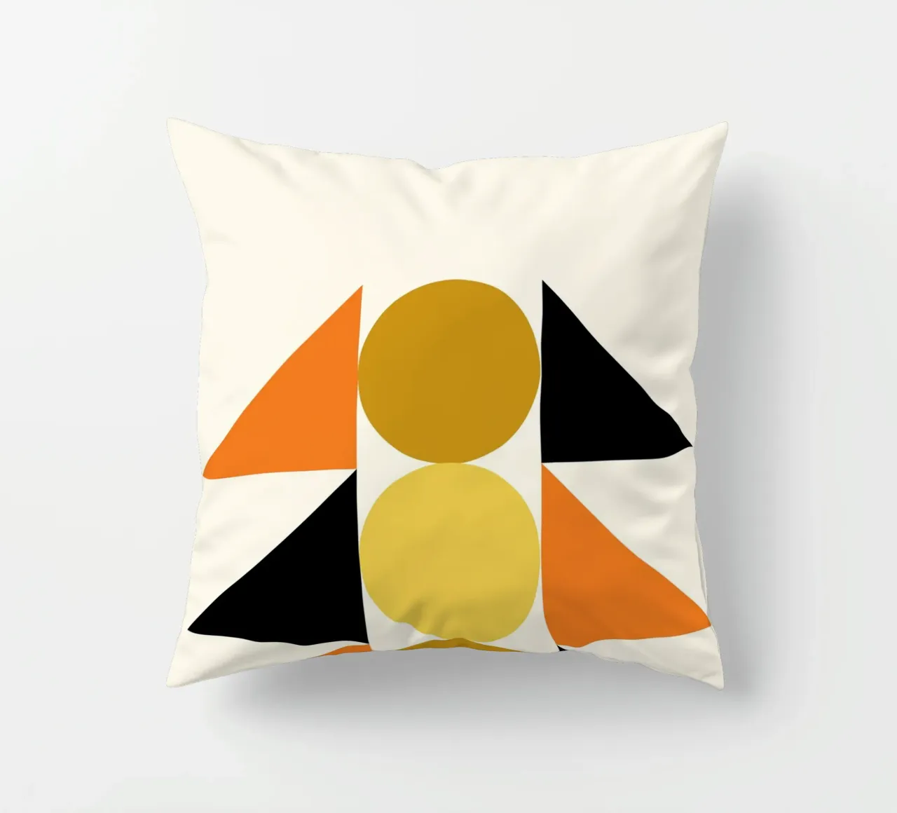 Forme geometriche astratte Bauhaus di Circles & Triangles cuscino da NorwesClub