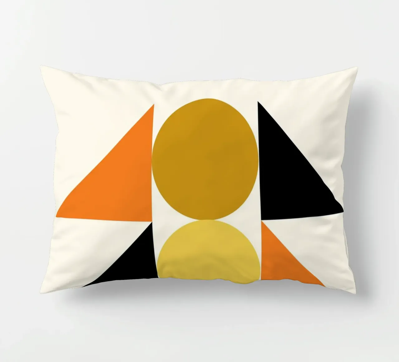 Forme geometriche astratte Bauhaus di Circles & Triangles cuscino da NorwesClub