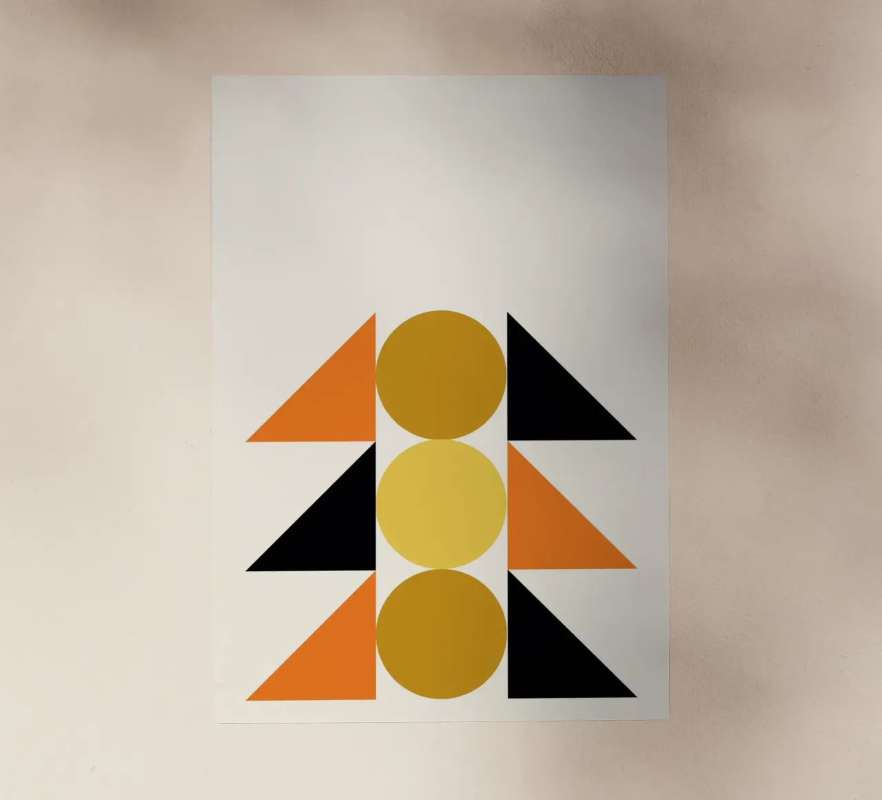 Forme geometriche astratte Bauhaus di Circles & Triangles pellicola backlit da NorwesClub