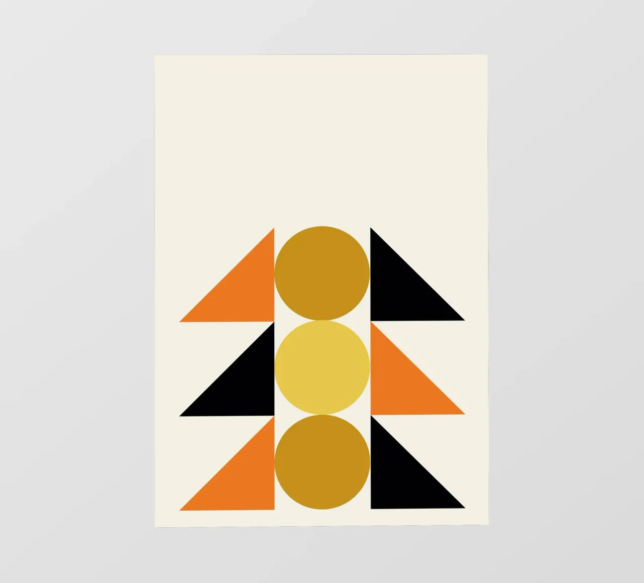 Bauhaus Abstract Geometric Forms by Circles & Triangles photo wallpaper by NorwesClub