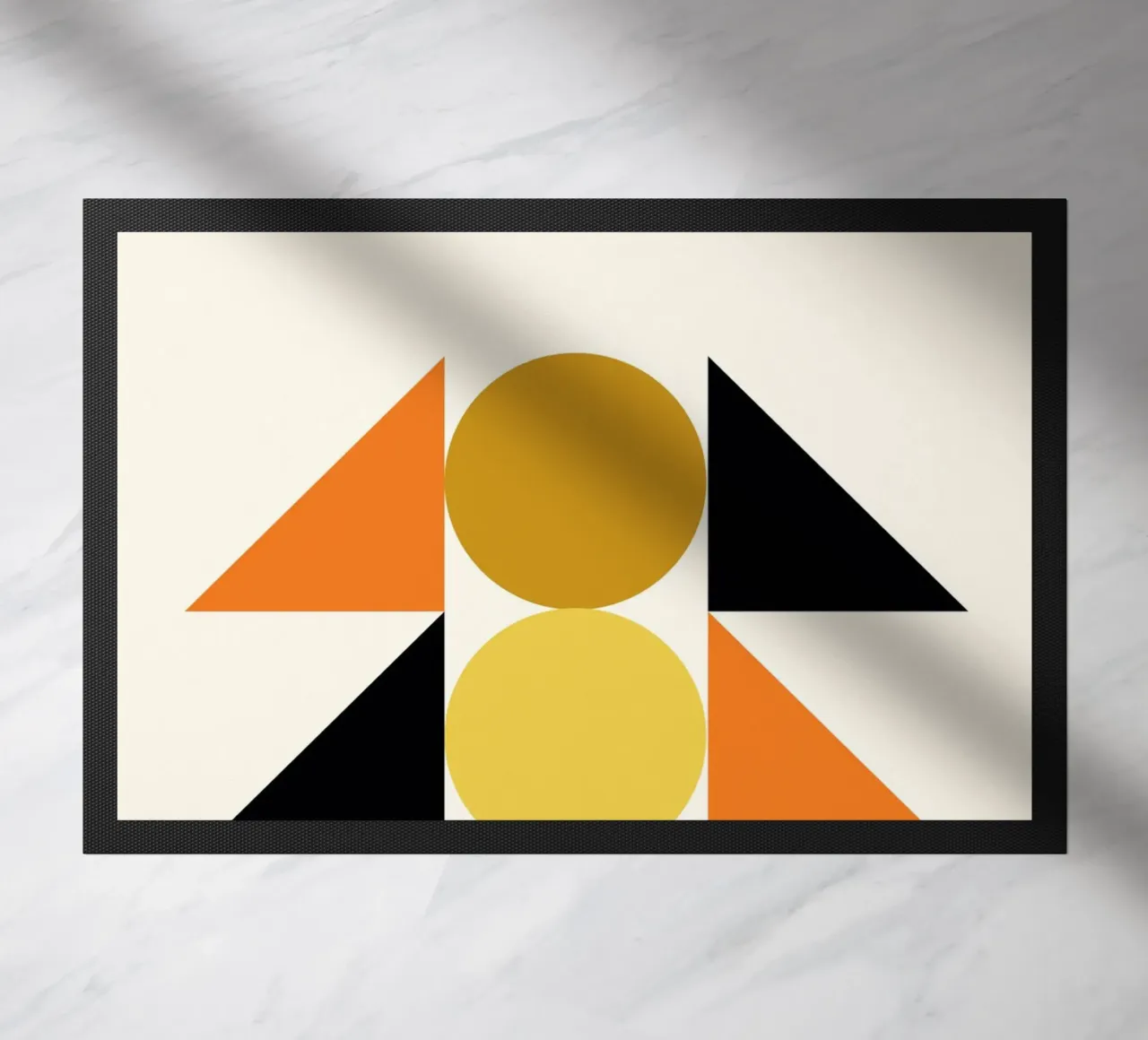 Forme geometriche astratte Bauhaus di Circles & Triangles zerbino da NorwesClub