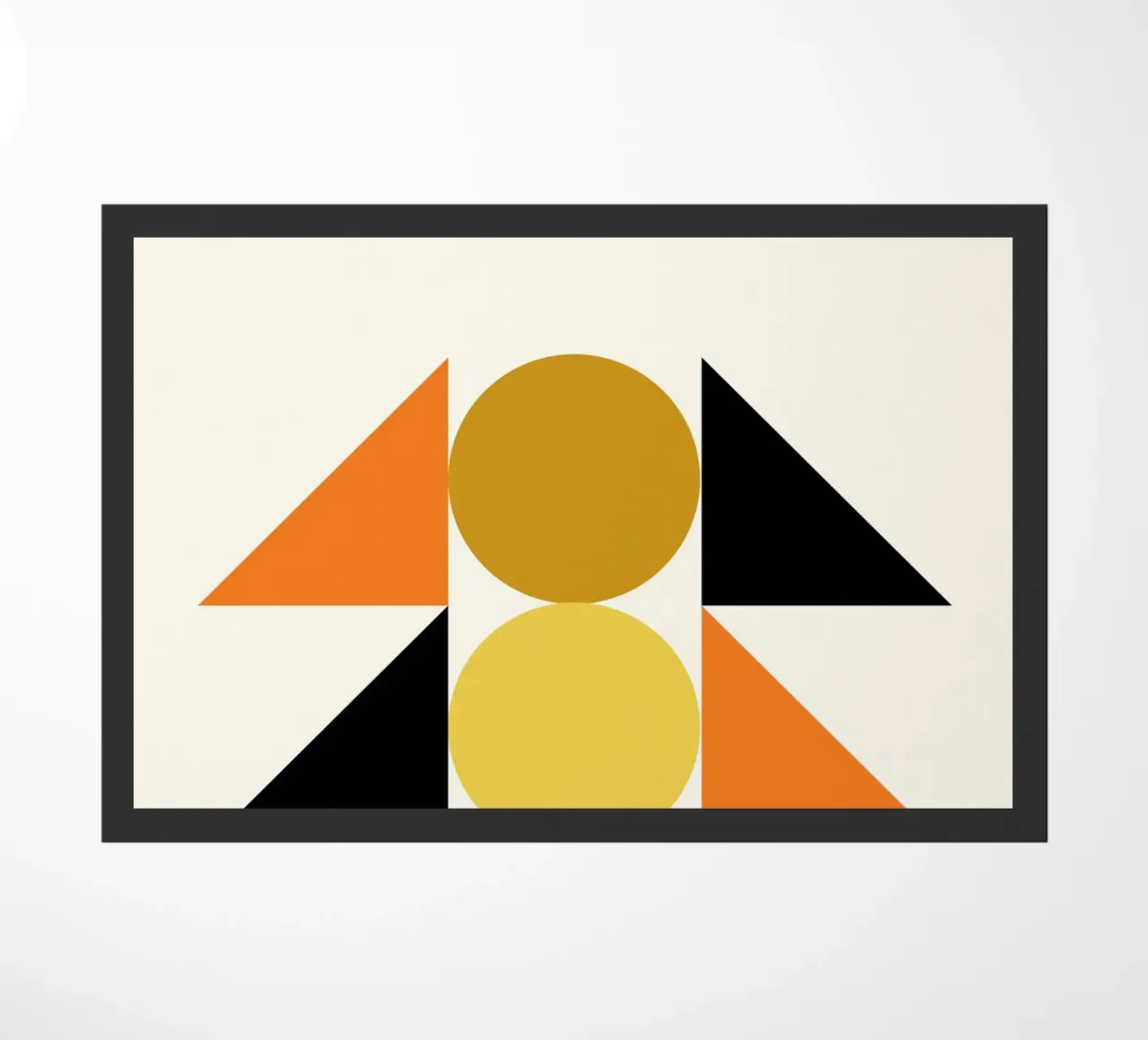 Forme geometriche astratte Bauhaus di Circles & Triangles zerbino da NorwesClub