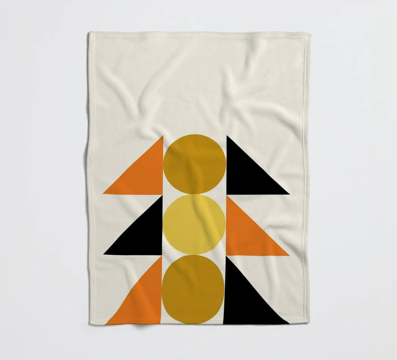 Forme geometriche astratte Bauhaus di Circles & Triangles coperta in pile da NorwesClub