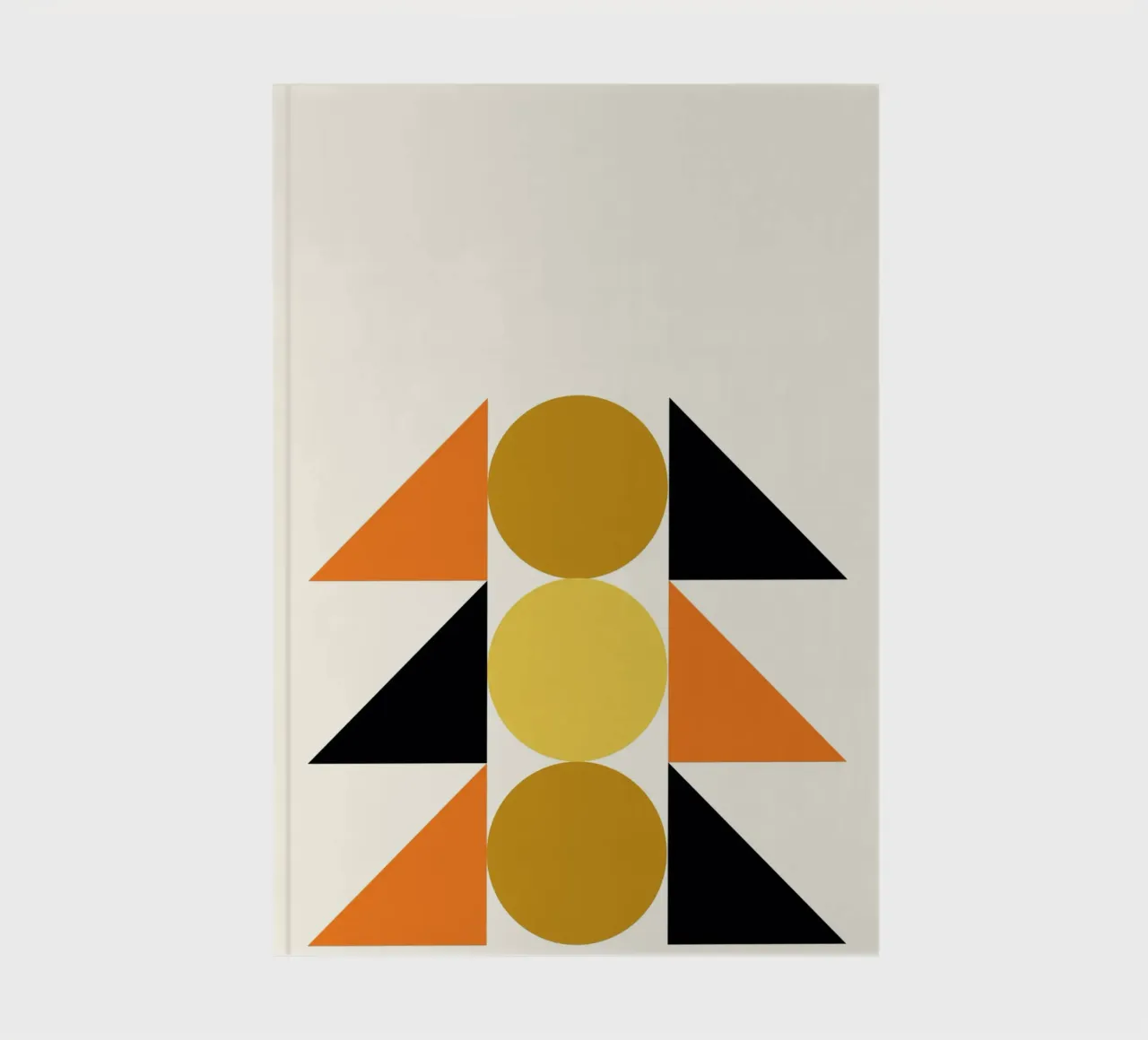 Bauhaus Abstract Geometric Forms by Circles & Triangles notebook by NorwesClub
