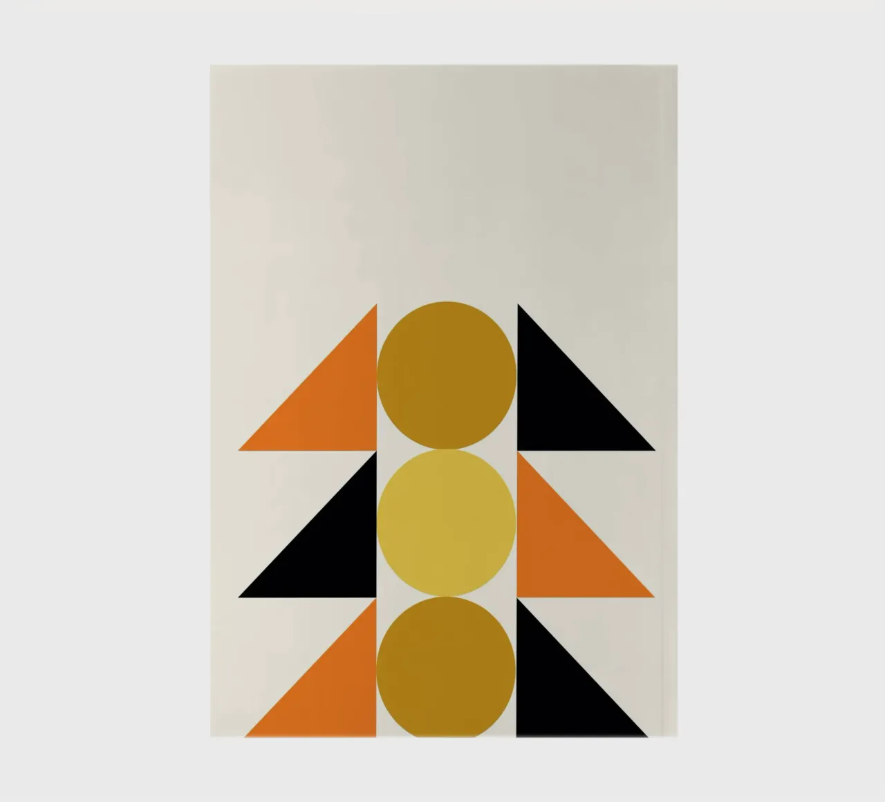 Bauhaus Abstract Geometric Forms by Circles & Triangles notebook by NorwesClub