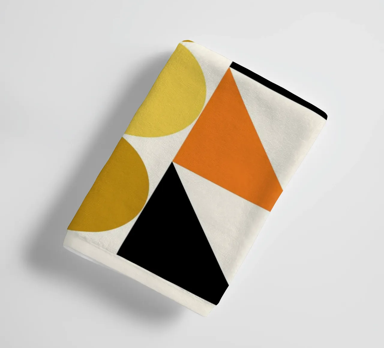 Bauhaus Abstract Geometric Forms by Circles & Triangles towel by NorwesClub