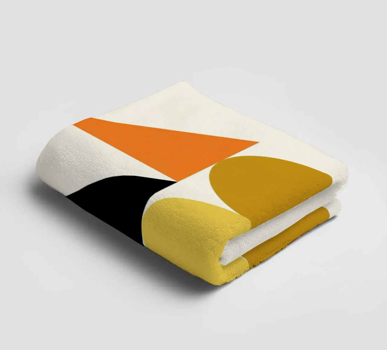 Bauhaus Abstract Geometric Forms by Circles & Triangles towel by NorwesClub