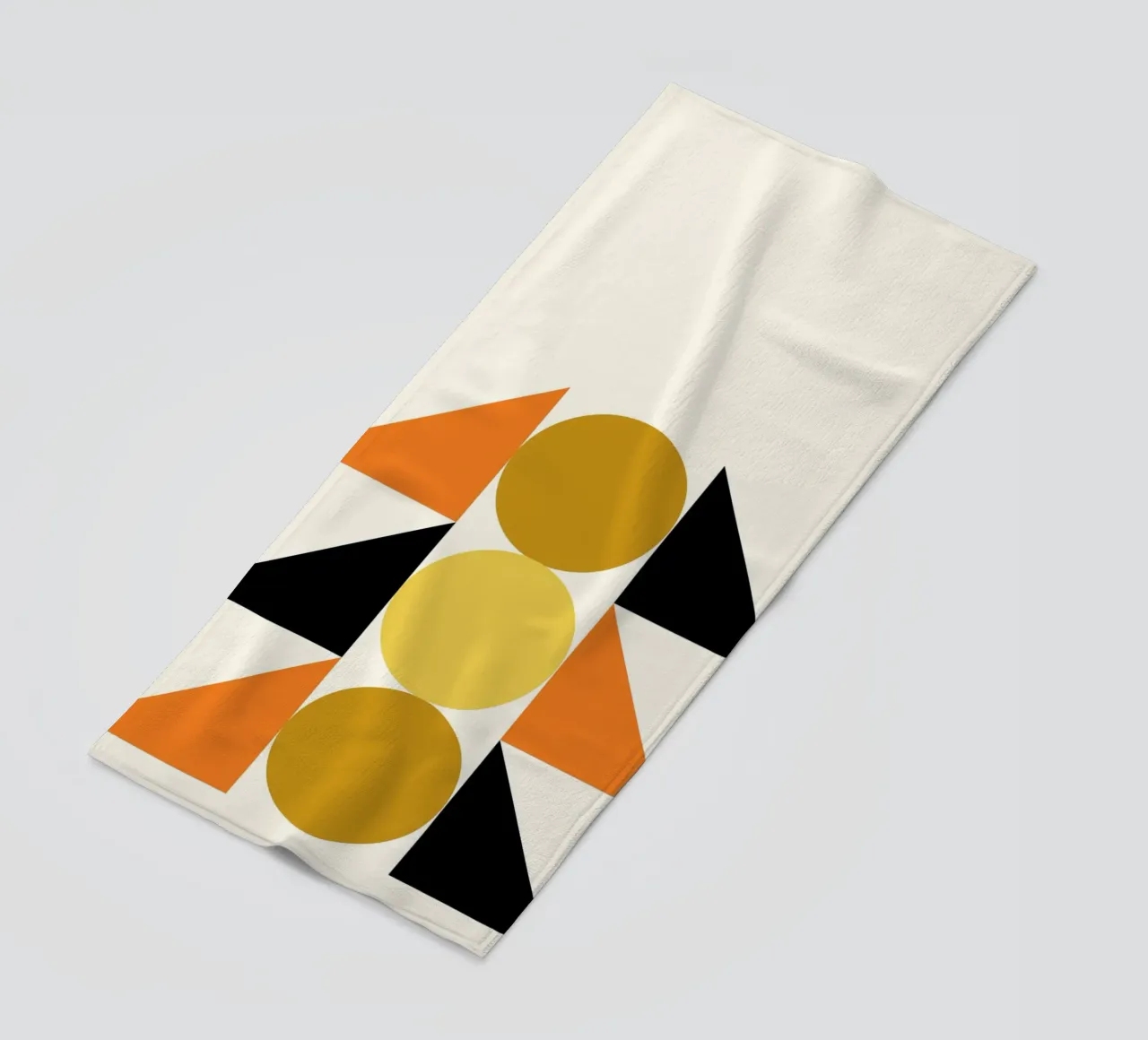 Forme geometriche astratte Bauhaus di Circles & Triangles telo mare da NorwesClub