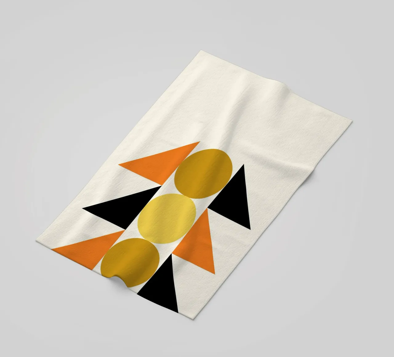 Forme geometriche astratte Bauhaus di Circles & Triangles telo mare da NorwesClub