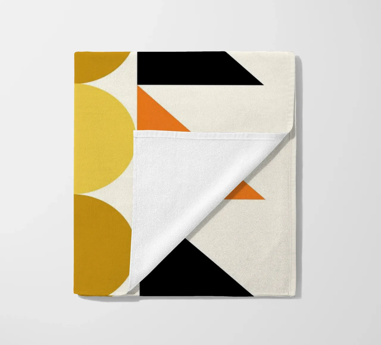 Forme geometriche astratte Bauhaus di Circles & Triangles telo mare da NorwesClub