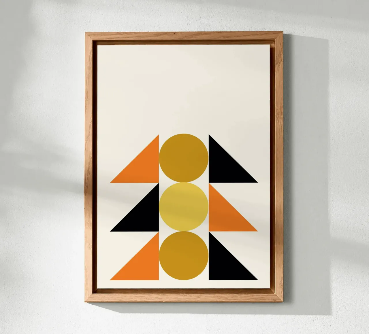 Forme geometriche astratte Bauhaus di Circles & Triangles alluminio dibond da NorwesClub