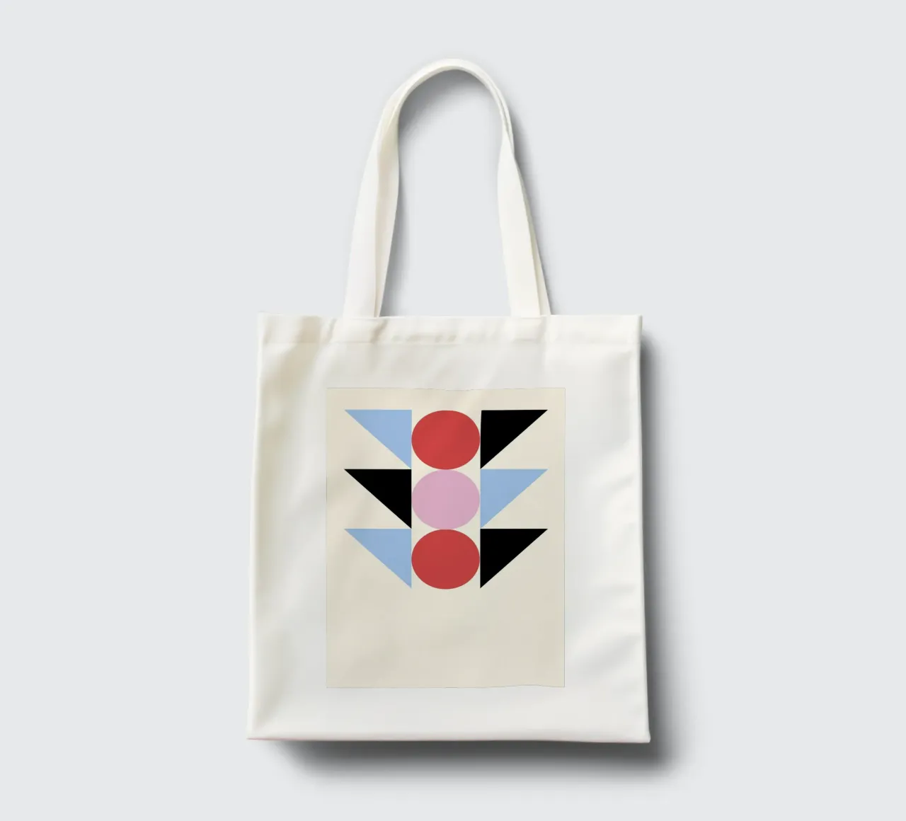 Bauhaus Abstract Geometric Art by Circles & Triangles, Prima tote bag by NorwesClub