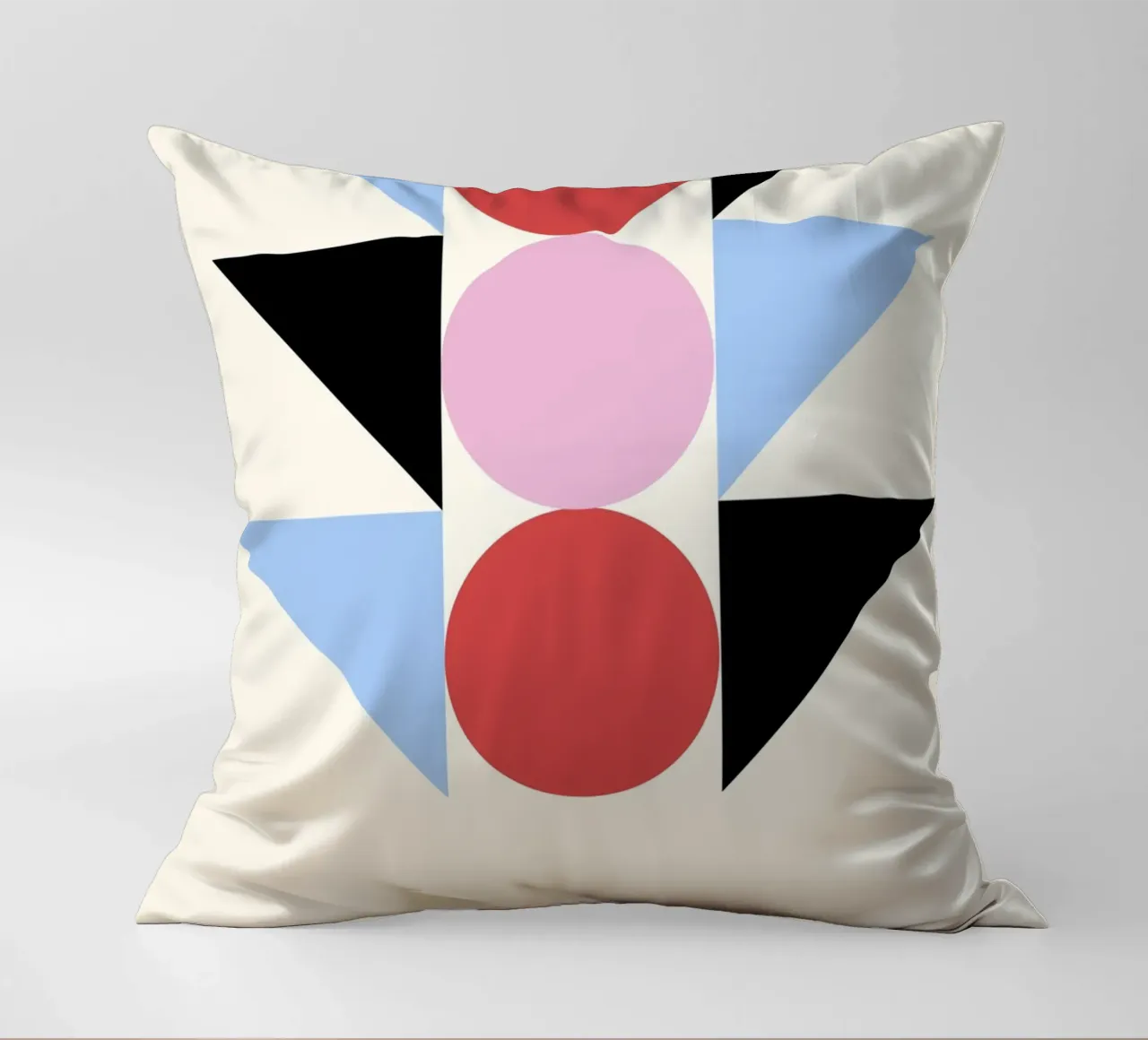 Arte geometrica astratta Bauhaus di Circles & Triangles, Prima cuscino da NorwesClub