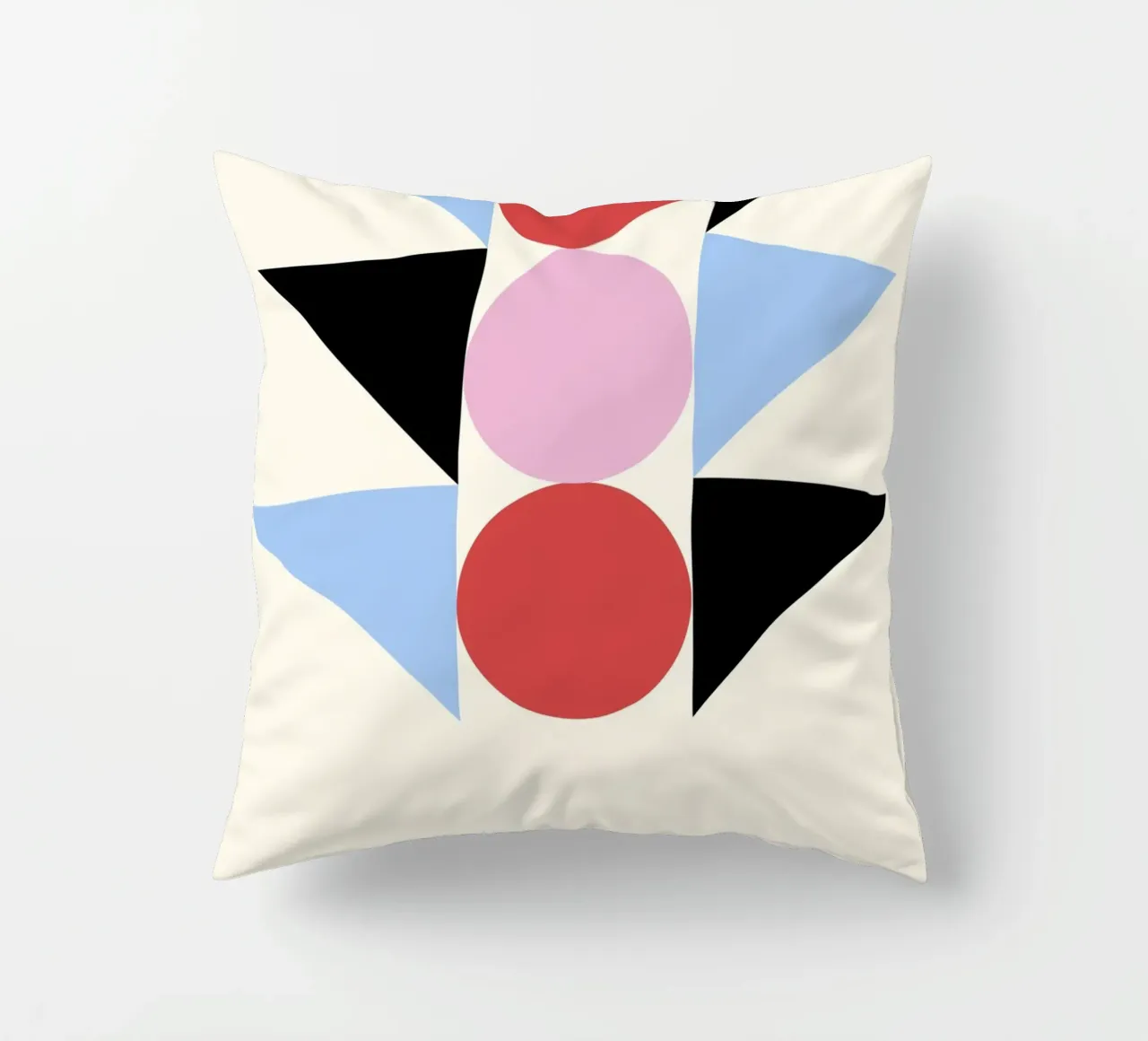 Arte geometrica astratta Bauhaus di Circles & Triangles, Prima cuscino da NorwesClub