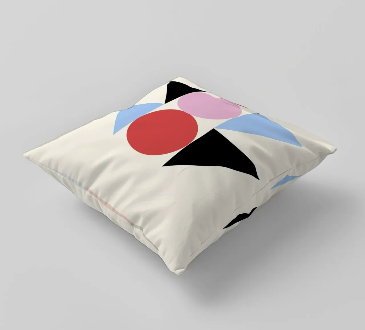 Arte geometrica astratta Bauhaus di Circles & Triangles, Prima cuscino da NorwesClub