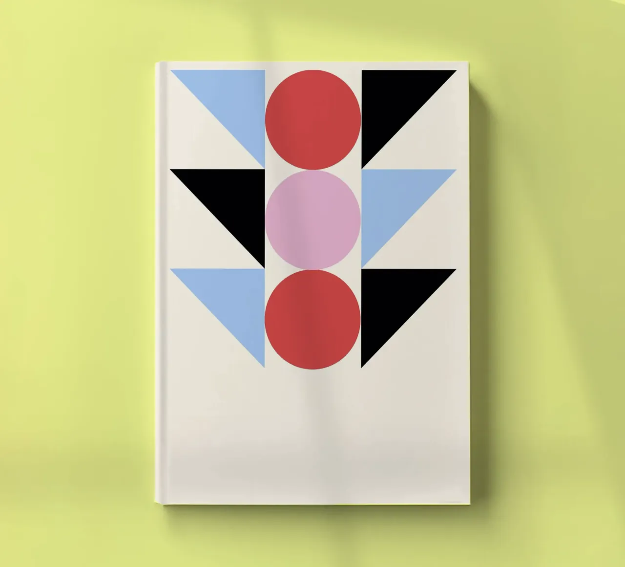 Bauhaus Abstract Geometric Art by Circles & Triangles, Prima notebook by NorwesClub