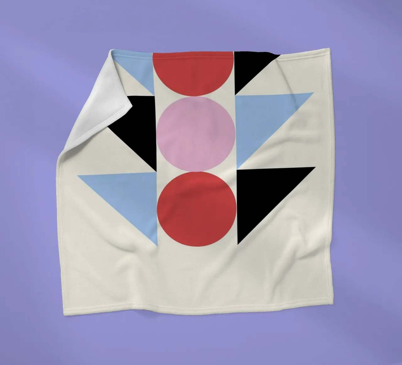 Arte geometrica astratta Bauhaus di Circles & Triangles, Prima coperta in pile da NorwesClub