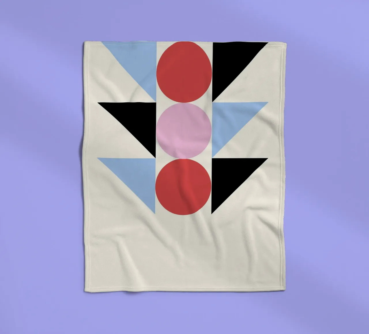Arte geometrica astratta Bauhaus di Circles & Triangles, Prima coperta in pile da NorwesClub