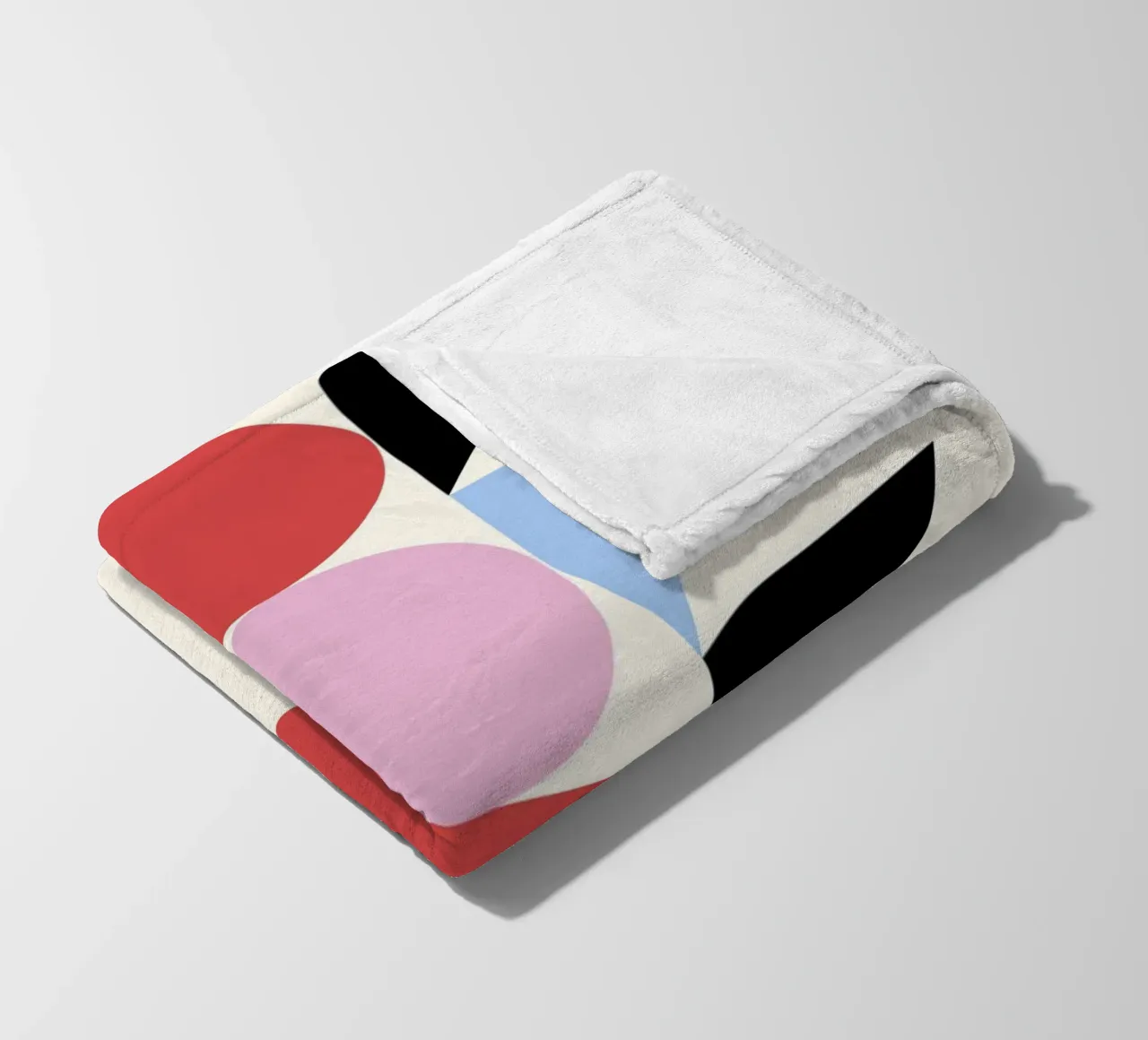 Arte geometrica astratta Bauhaus di Circles & Triangles, Prima coperta in pile da NorwesClub