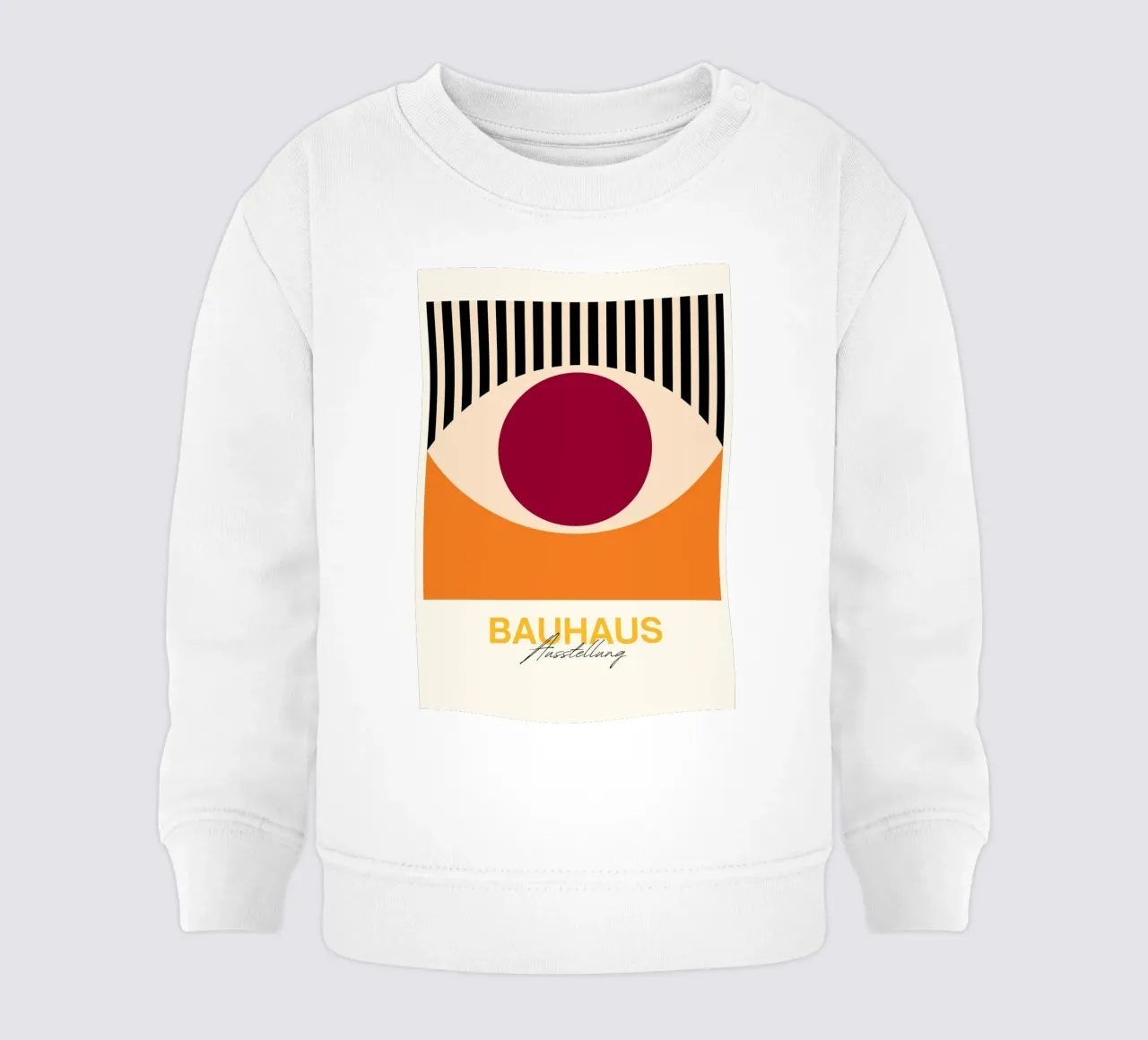 Bauhaus Eye Abstract Art Print by Modernist Geometric Forms sweat pour bébé de NorwesClub