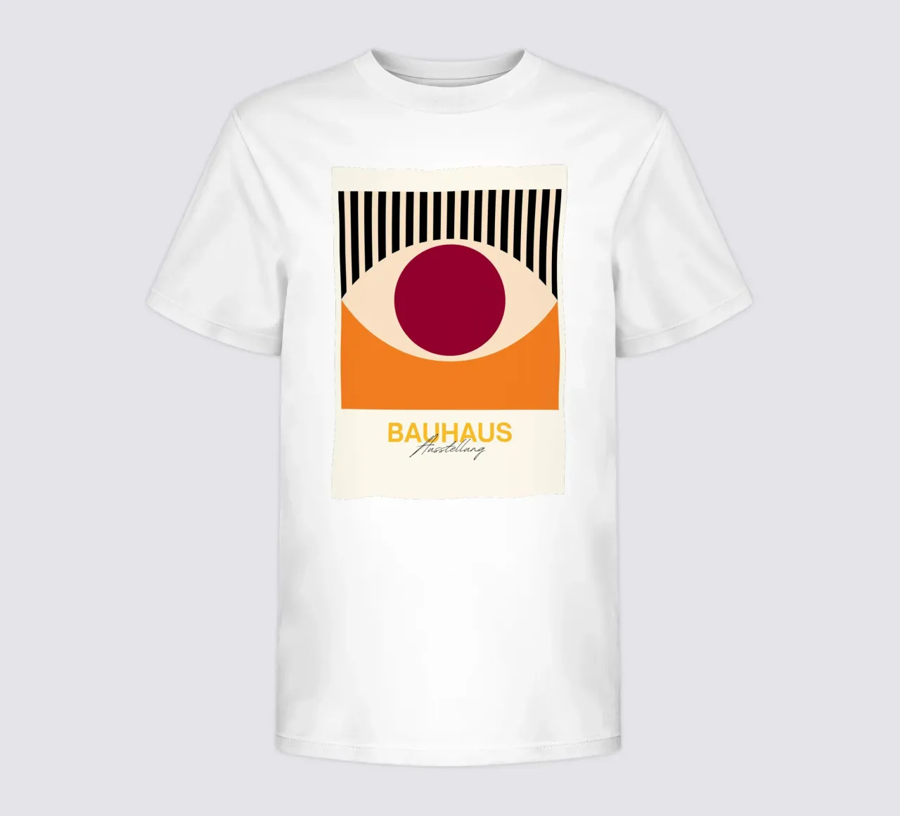 Bauhaus Eye Abstract Art Print by Modernist Geometric Forms kids t-shirt by NorwesClub