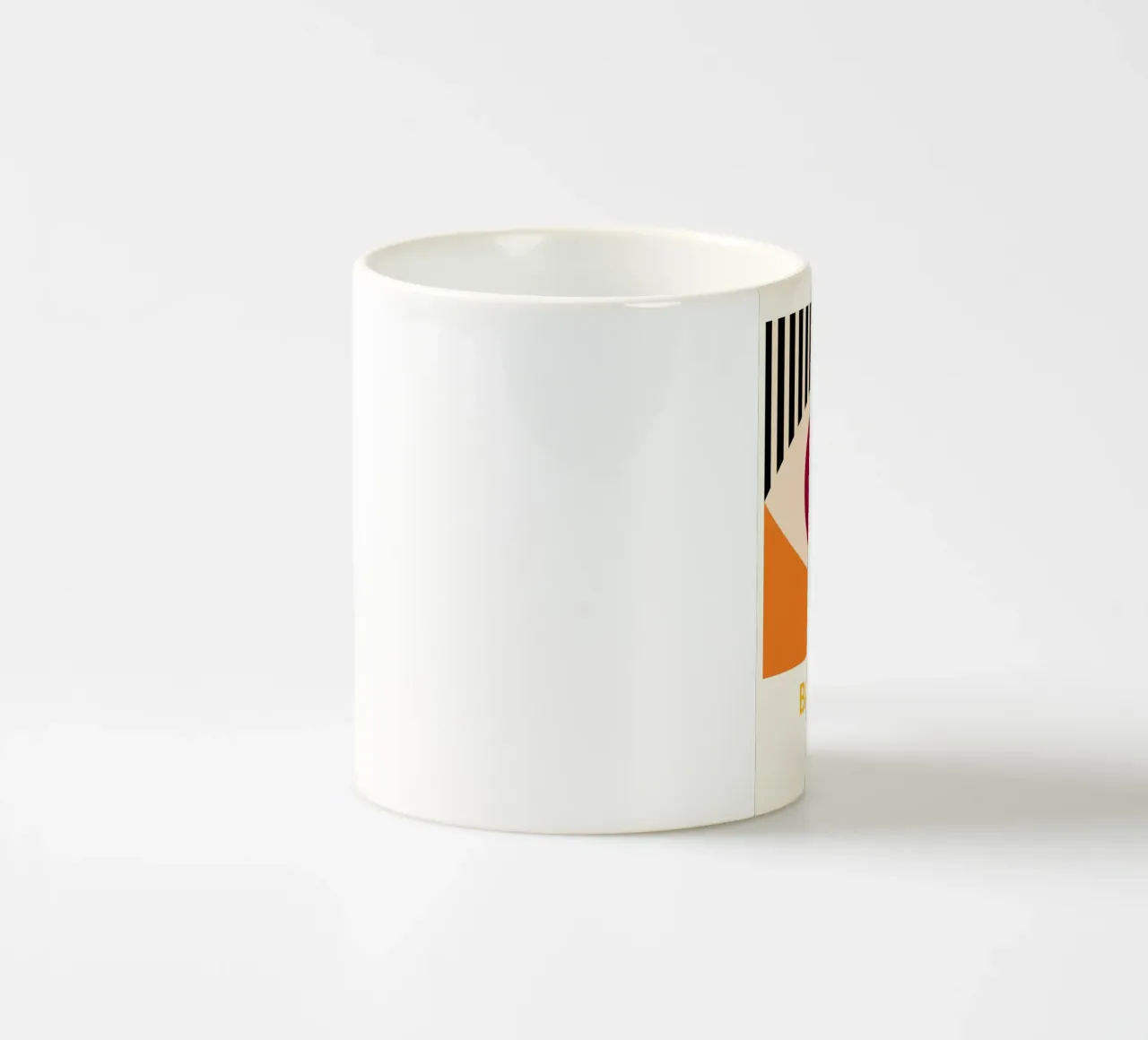 Bauhaus Eye Abstract Art Print by Modernist Geometric Forms ceramic mug by NorwesClub