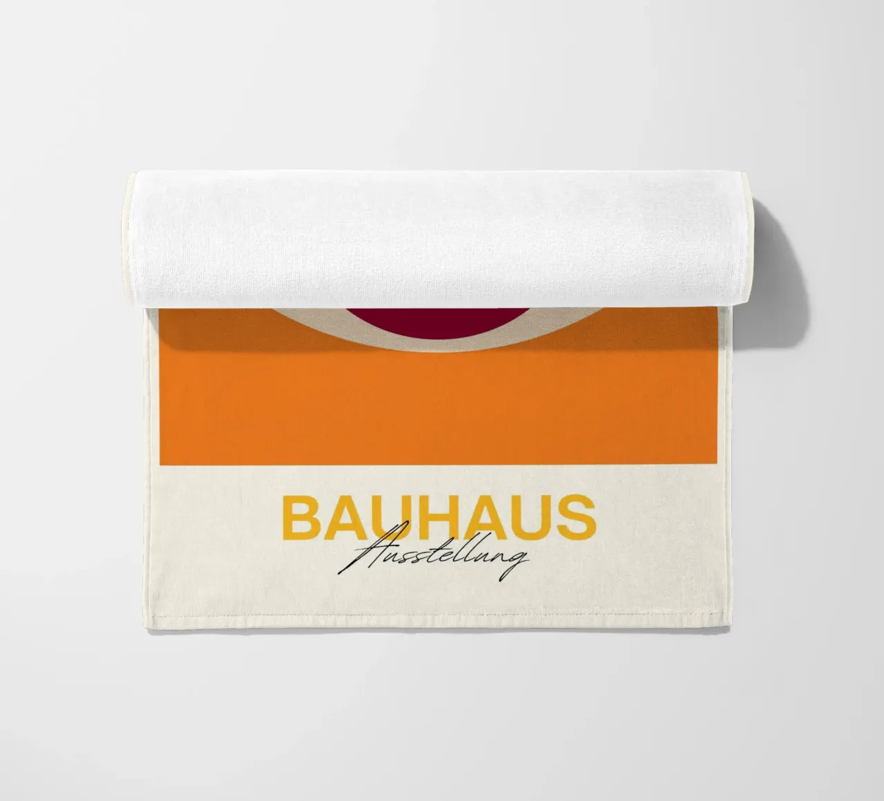 Bauhaus Eye Abstract Art Print by Modernist Geometric Forms beach towel by NorwesClub