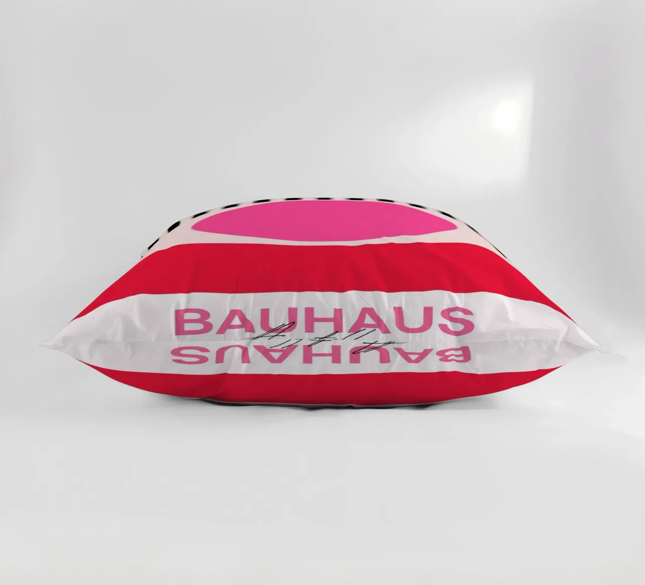 Bauhaus Eye Abstract Art Print by Modernist Geometric Forms, decorative cushion by NorwesClub