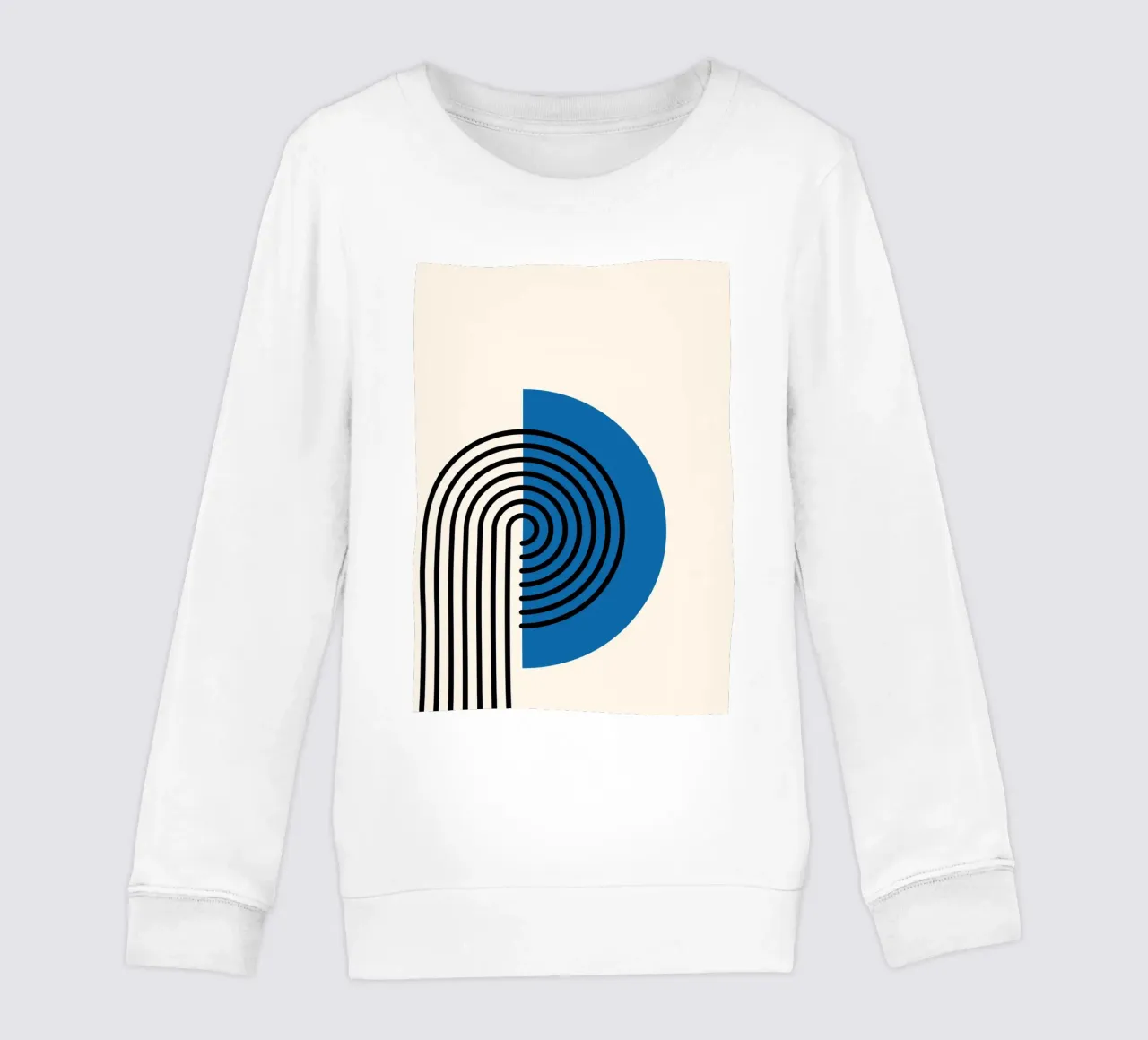 Arco iris retro abstracto de Modernist Forms, Bl sudadera para niño de NorwesClub