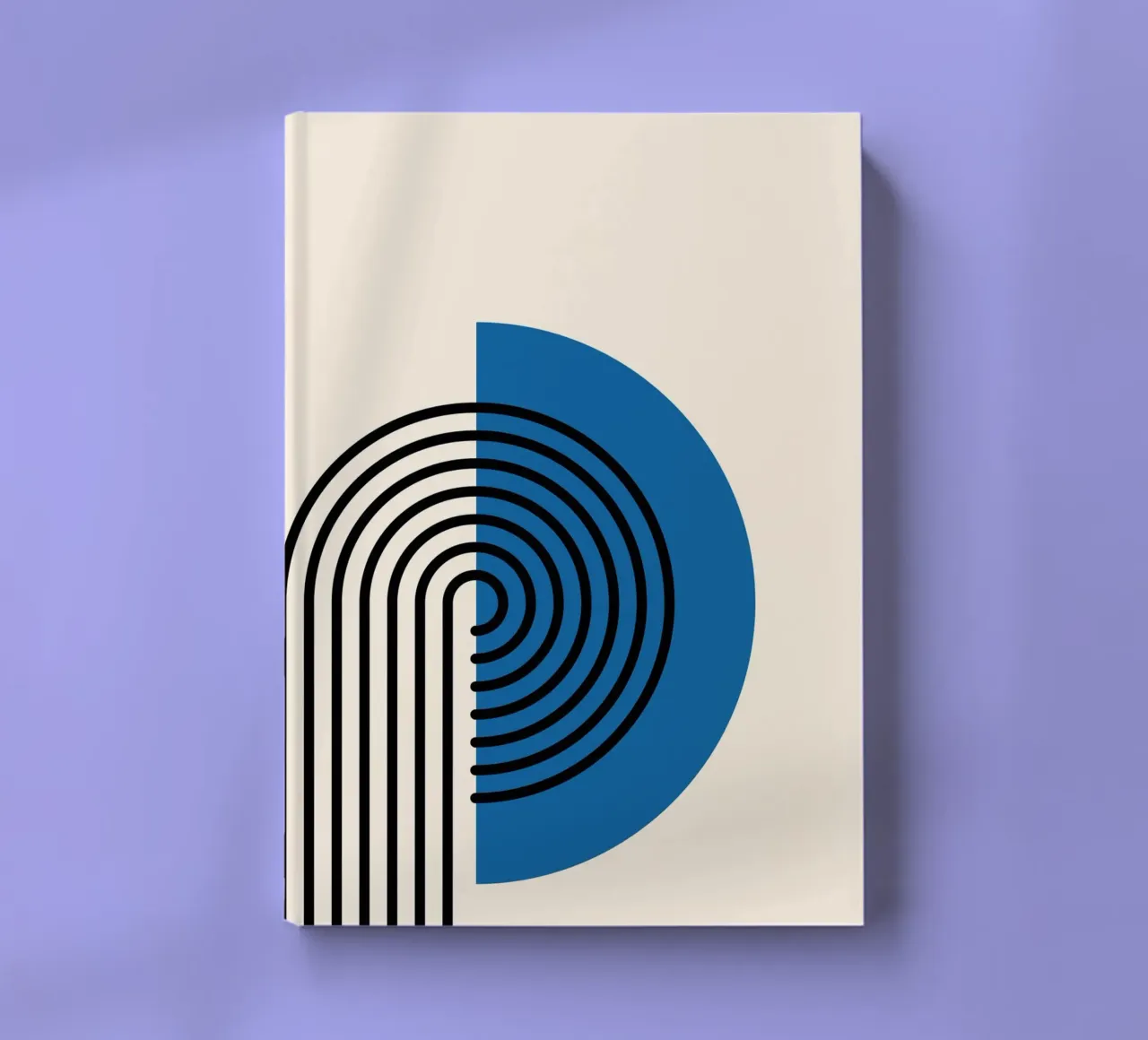 Art abstrait rétro arc-en-ciel par Modernist Forms, Bl carnet de notes de NorwesClub